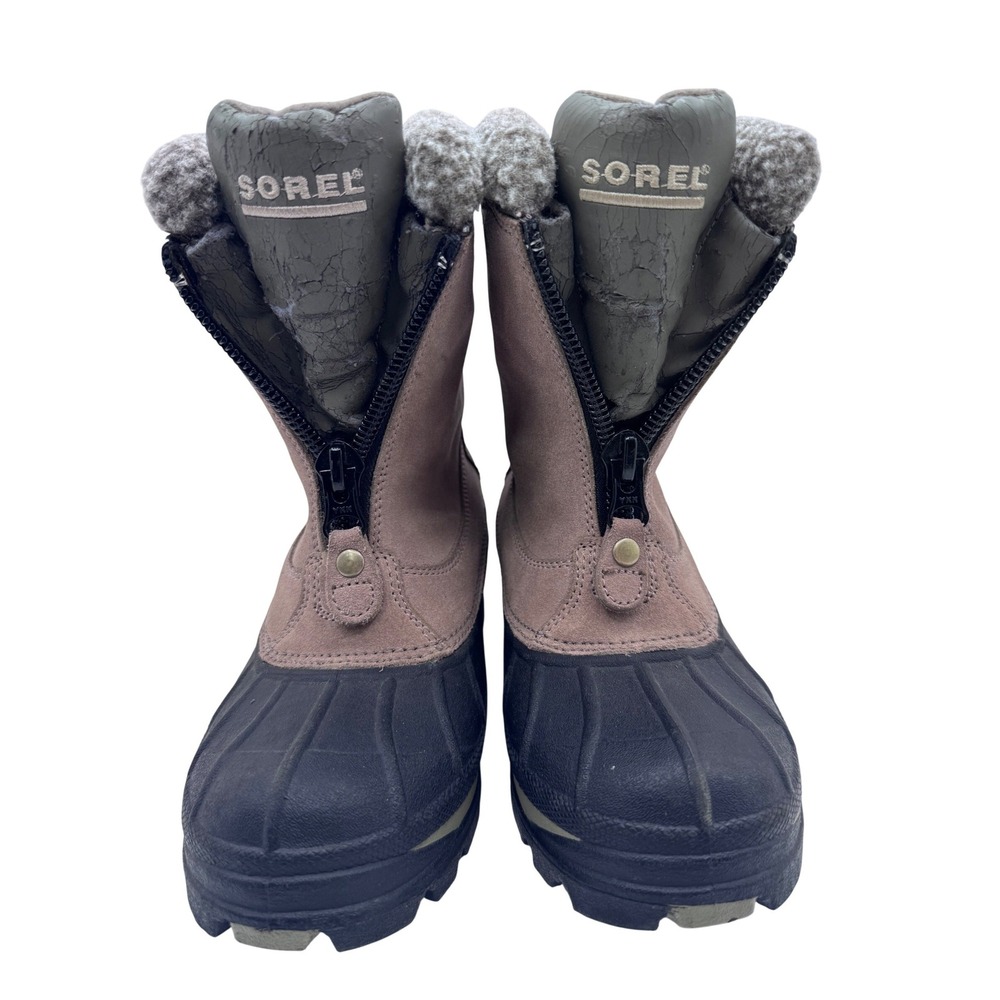 Women's Sorel Ellesmere Brown Suede Waterproof‎ Winter Boots Taupe Size 6